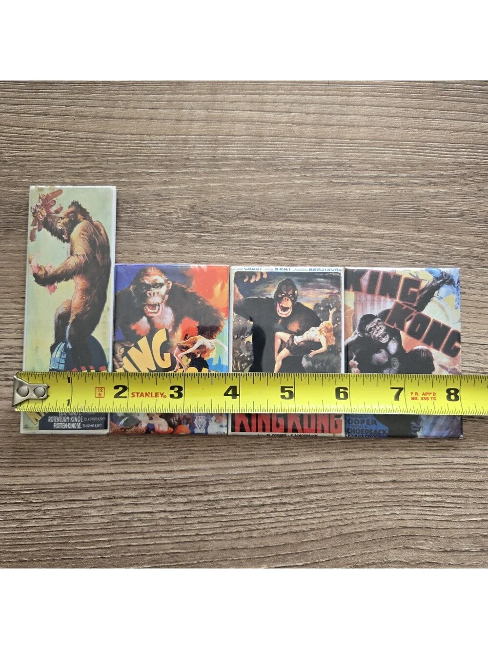 King Kong 1933 Movie Poster Refrigerator Magnets Lot of 4 Fay Wray RKO Horror